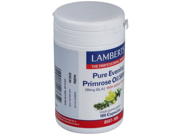 Lamberts Aceite De Primula Puro 500Mg 180 Caps