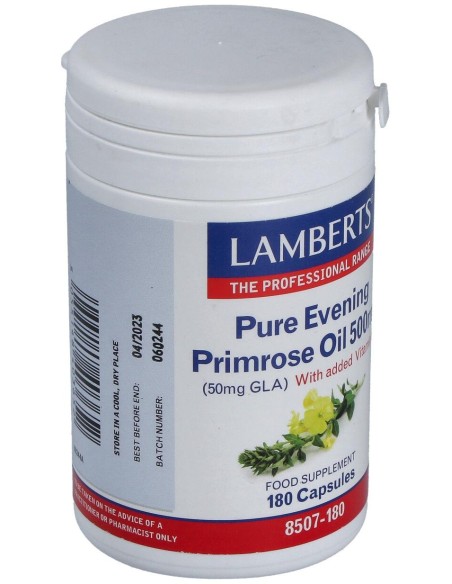 Lamberts Aceite De Primula Puro 500Mg 180 Caps