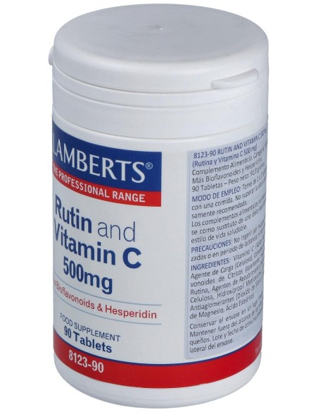 Lamberts Rutina Y Vitamina C 500Mg + Bioflavonoides 90Comp