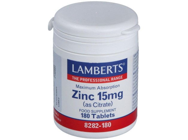 Zinc (Como Citrato) 15 Mg. 180Comp.