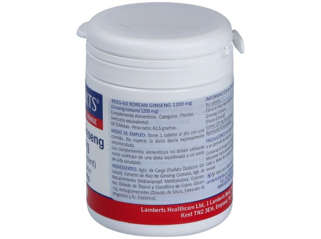 Lamberts Korean Ginseng 1200Mg 60Comp