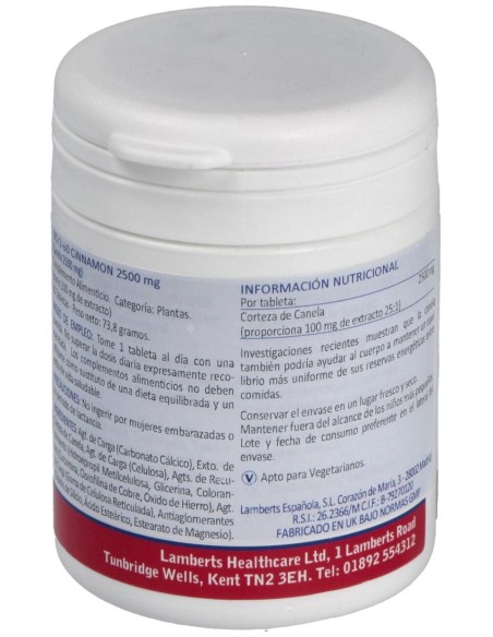 Lamberts Canela 2500 Mg 60 Comp