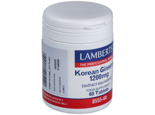 Lamberts Korean Ginseng 1200Mg 60Comp