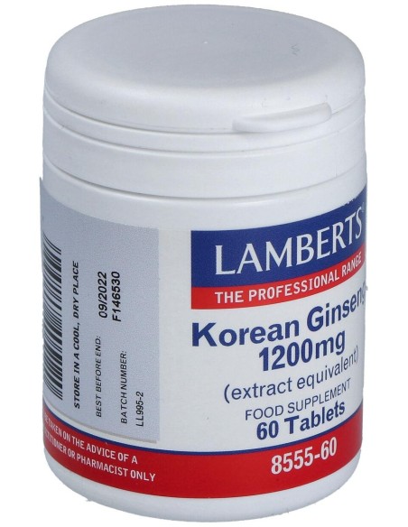 Lamberts Korean Ginseng 1200Mg 60Comp