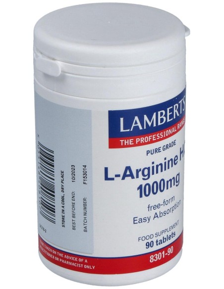 Lamberts L-Arginina Hci 1000Mg 90 Comprimidos