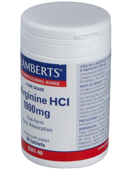 Lamberts L-Arginina Hci 1000Mg 90 Comprimidos