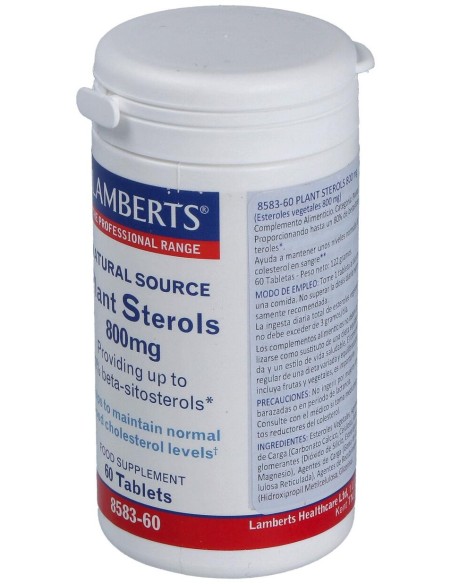 Esteroles Vegetales (Plant Sterols) 800Mg. 60Comp.