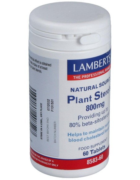 Esteroles Vegetales (Plant Sterols) 800Mg. 60Comp.