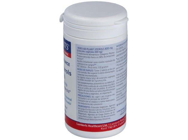 Esteroles Vegetales (Plant Sterols) 800Mg. 60Comp.