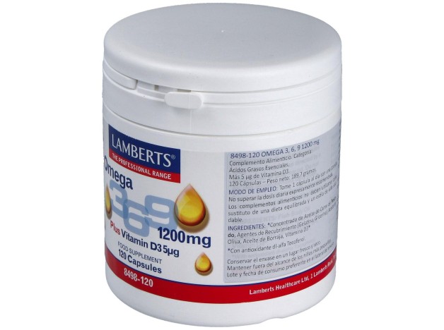 Lamberts Omega 3_ 6_ 9+ Vitamina D3 120Caps