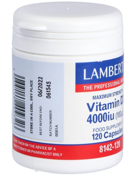 Lamberts Vitamina D3 4000 Ui 100Μg 120Comp