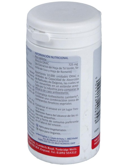 Complejo De Antioxidantes Alta Potencia 60Comp.