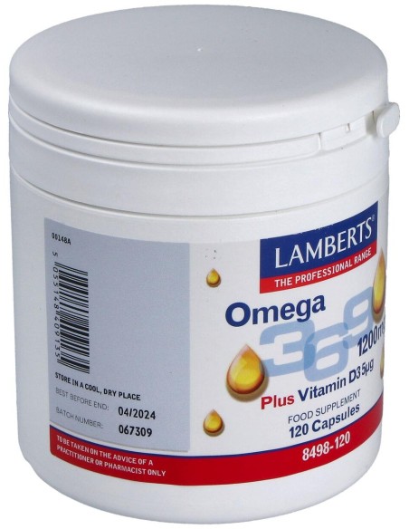 Lamberts Omega 3_ 6_ 9+ Vitamina D3 120Caps
