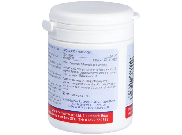 Lamberts Vitamina D3 4000 Ui 100Μg 120Comp