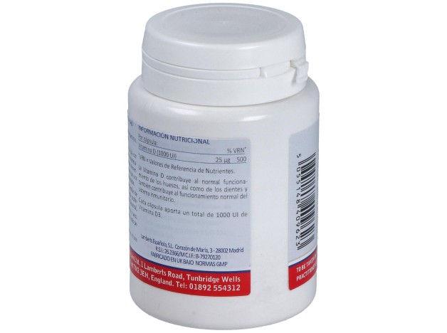 Vitamina D3 1000 Ui (25Μg) 120 Cápsulas