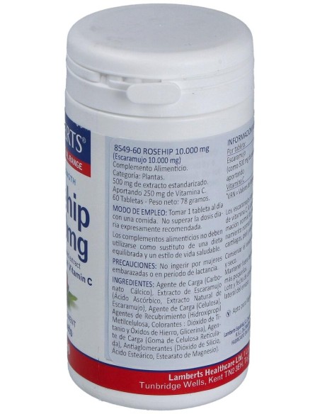 Escaramujo 10.000Mg. (Rose Hips) 60Tab.