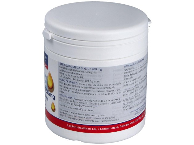 Lamberts Omega 3_ 6_ 9+ Vitamina D3 120Caps