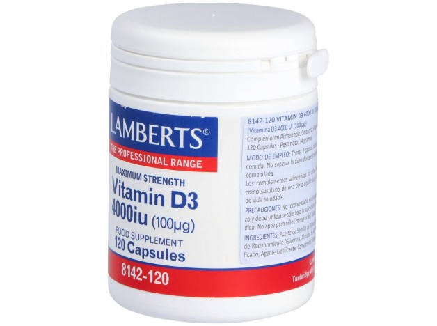 Lamberts Vitamina D3 4000 Ui 100Μg 120Comp