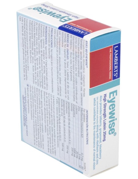 Lamberts Eyewise 60 Tabletas