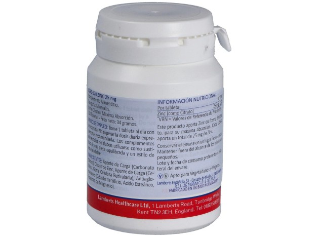 Lamberts Zinc 25Mg 120Comp