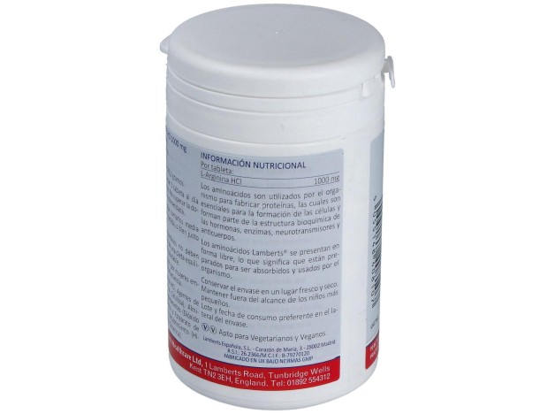 Lamberts L-Arginina Hci 1000Mg 90 Comprimidos