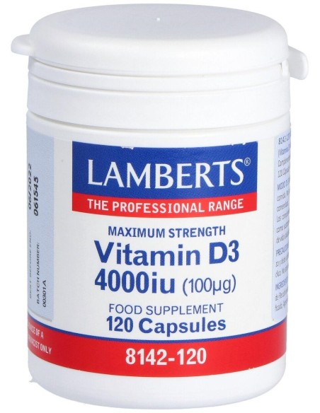 Lamberts Vitamina D3 4000 Ui 100Μg 120Comp