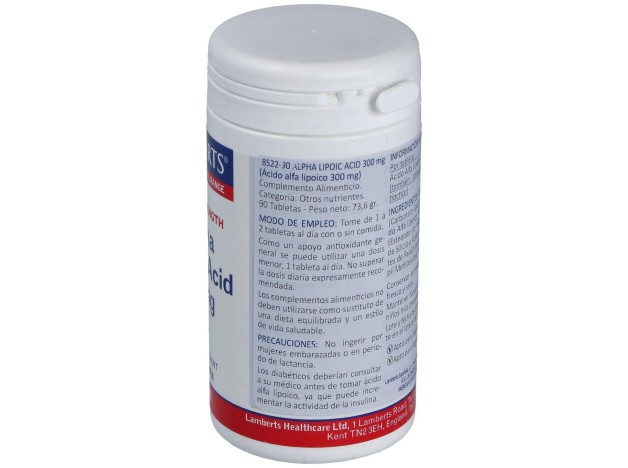 Lamberts Ácido Alfa Lipoico 300Mg 90 Comp.