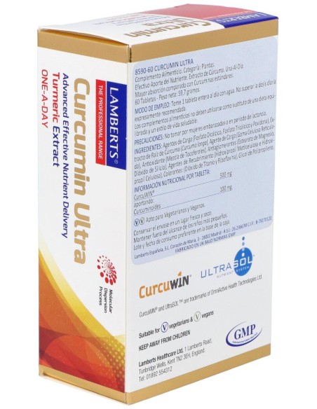 Lamberts Curcumin Ultra 60 Tabletas