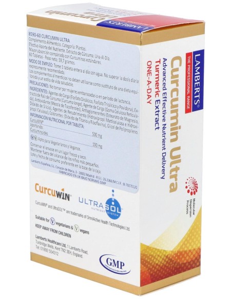 Lamberts Curcumin Ultra 60 Tabletas