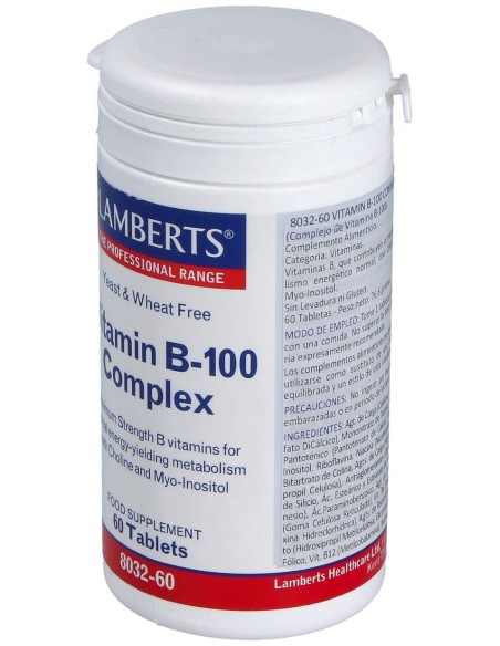 Complejo De Vitaminas B-100 60 Cápsulas