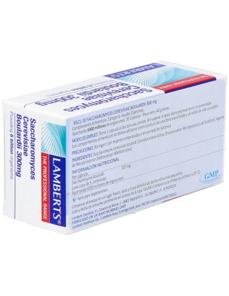 Saccharomyces Cerevisiae Buolardii 300Mg 30 Cápsulas