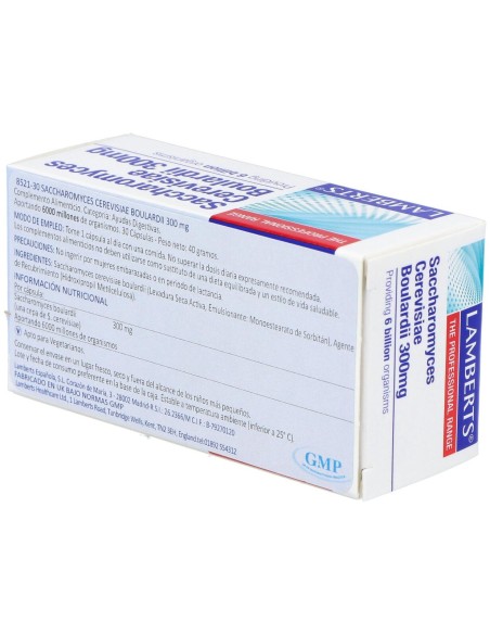 Saccharomyces Cerevisiae Buolardii 300Mg 30 Cápsulas