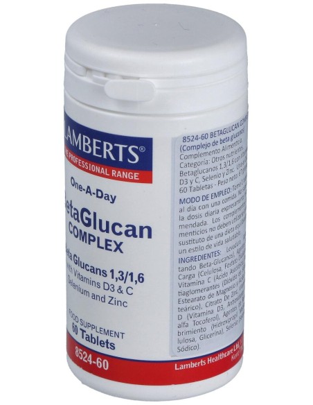 Lamberts Complejo De Beta Glucanos 60 Comp