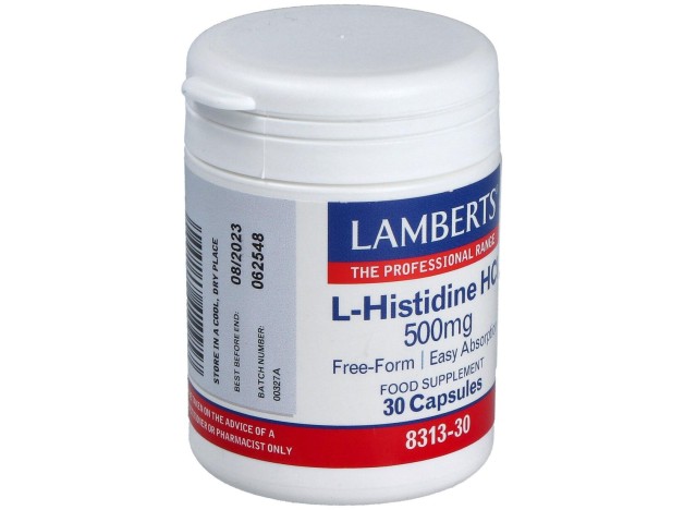 Lamberts L-Histidina Hci 500Mg 30Caps