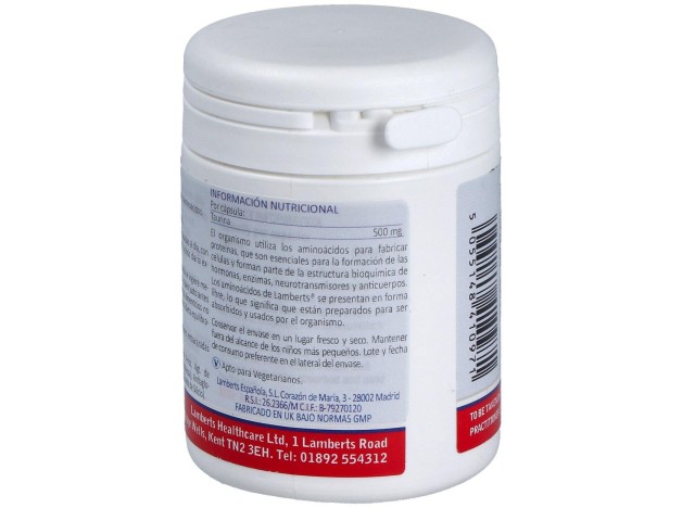 Lamberts Taurina 500 Mg 60 Cap