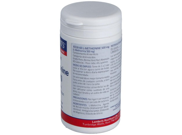 Lamberts L-Metionina 500Mg 60 Caps