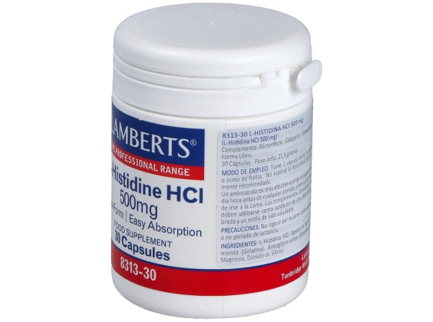 Lamberts L-Histidina Hci 500Mg 30Caps