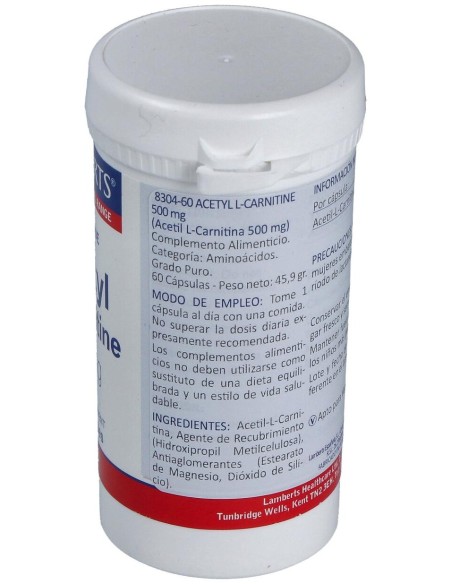 Lamberts Acetyl L-Carnitine 60Caps