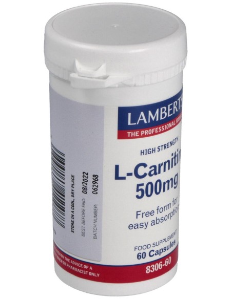 Lamberts L-Carnitine 500Mg 60Caps