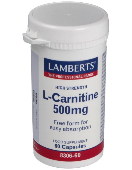Lamberts L-Carnitine 500Mg 60Caps