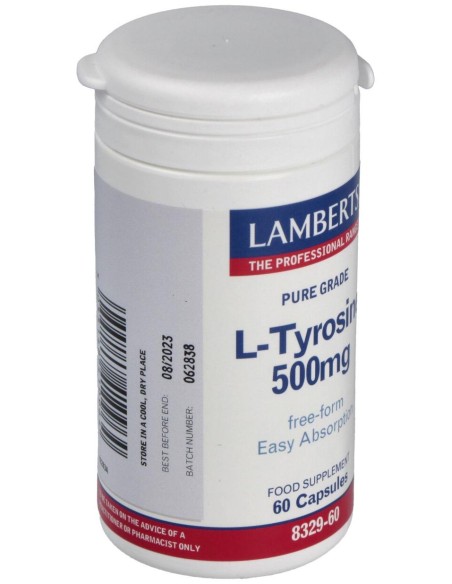 L-Tirosina 500 Mg. 60 Cap.