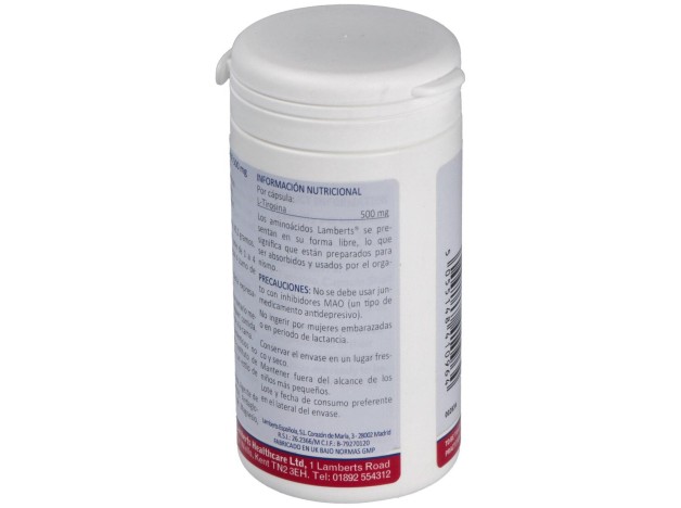 L-Tirosina 500 Mg. 60 Cap.
