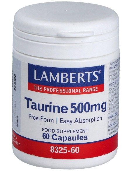 Lamberts Taurina 500 Mg 60 Cap