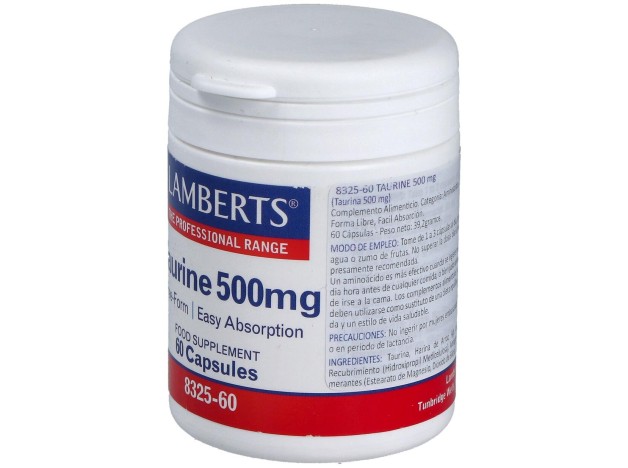 Lamberts Taurina 500 Mg 60 Cap