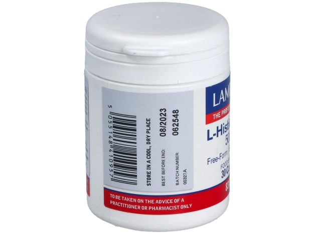 Lamberts L-Histidina Hci 500Mg 30Caps
