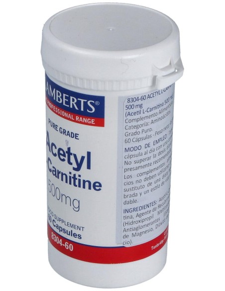 Lamberts Acetyl L-Carnitine 60Caps