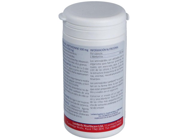 Lamberts L-Metionina 500Mg 60 Caps