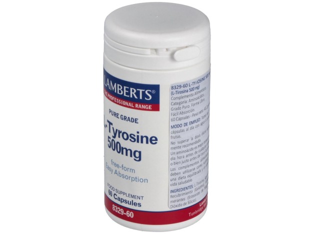 L-Tirosina 500 Mg. 60 Cap.