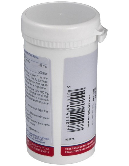 Lamberts L-Carnitine 500Mg 60Caps