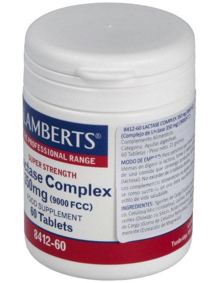Complejo De Lactasa 9000Fcc Lamberts 60 Comprimidos